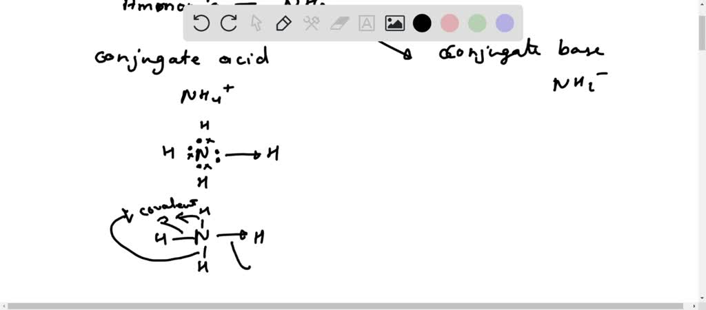 Solved Ammonia Nh Can Behave As Both An Acid And A Base Draw The Lewis Structure For The