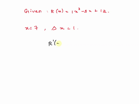 company-estimates-that-the-revenue-in-dollars-from-the-sale-of-x-items-is-given-by-rlx-1x3-3x12-use-the-differential-to-approximate-the-change-in-revenue-from-the-sale-of-one-more-item-when-65273