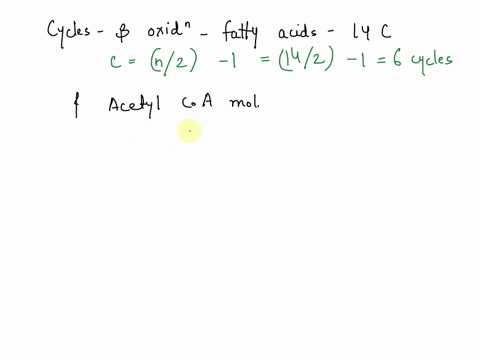 1-how-many-cycles-of-beta-oxidation-will-a-fatty-acid-with-14-carbons-undergo-and-how-many-acetyl-coa-molecules-will-it-produce-after-undergoing-beta-oxidation-2-which-of-the-following-is-not-used-in-