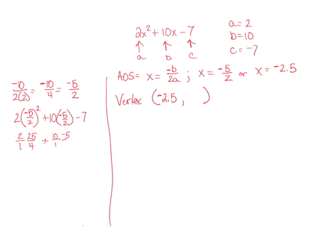 consider-the-parabola-given-by-the-equation-f-x-2-x-2-10-x-7-find-the-following-for-this-parabola-a-the-vertex-is-b-the-axis-of-symmetry-is-c-the-y-intercept-is-the-point-d-find-the-coordinates-of-the