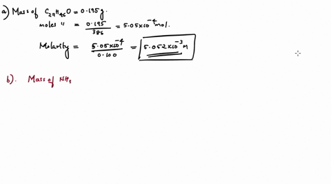calculate-the-molarity-of-each-of-the-following-solutions-a-0195-g-of-cholesterol-c27h46o-in-0100-l-of-serum-the-average-concentration-of-cholesterol-in-human-serum-b-425-g-of-nh3-in-0500-l-43374
