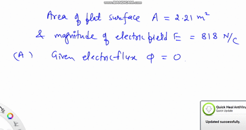 a-flat-surface-with-area-221-m2-is-in-a-uniform-electric-field-of-magnitude-818-nc-a-find-the-angle-between-the-electric-field-and-the-normal-to-the-surface-when-the-flux-through-the-surface-01499