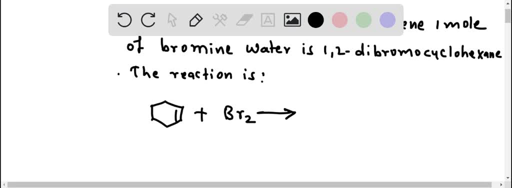 cyclohexane cyclohexene bromine water experiment