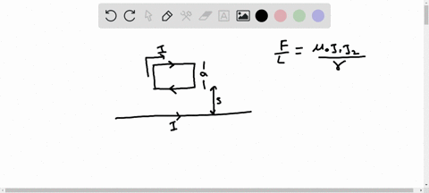 (a) Find the force on a square loop placed as shown in Fig....