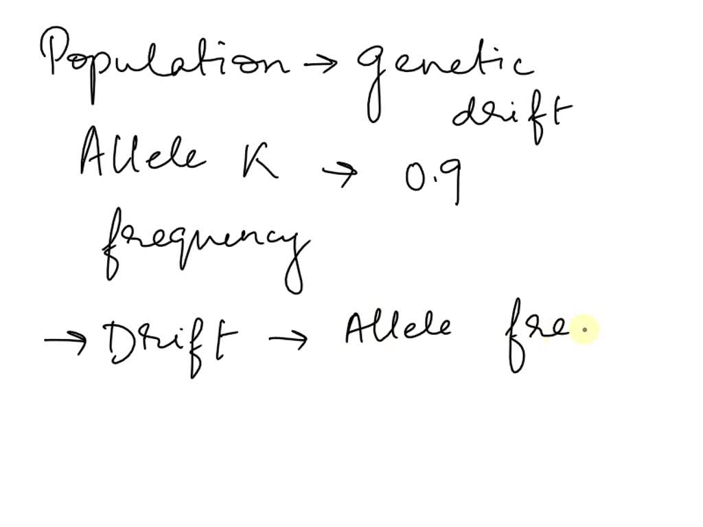 SOLVED: Q6.8. Imagine a population evolving by genetic drift, in which ...