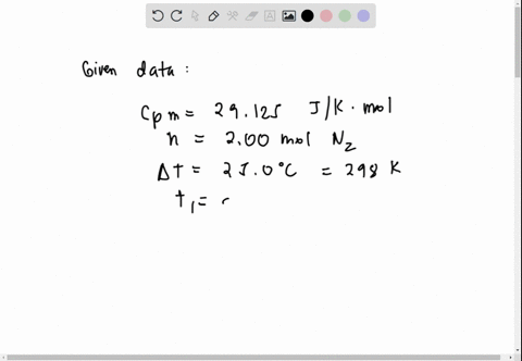 the-constant-pressure-molar-heat-capacity-of-nitrogen-gas-n2-is-29125-j-k1-mol1-at-29815-k-calculate-the-change-in-the-internal-energy-when-200-mol-of-nitrogen-gas-is-heated-so-that-its-temp-90184