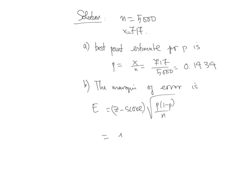 use-the-sample-data-and-confidence-level-in-each-case-a-find-the-best-point-estimate-of-the-population-proportion-p-b-identify-the-value-of-the-margin-of-error-e-c-construct-the-confidence-i-94187