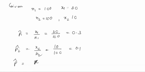 let-n1100-x130-n2100-and-x210-complete-parts-a-and-b-below-a-at-the-level-of-significance-005-is-there-evidence-of-a-significant-difference-between-the-two-population-proportions-determine-t-30918