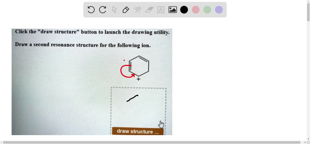 Solved Click The Draw Structure Button To Launch The Drawing Utility Draw A Second Resonance 4742