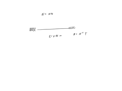 a-long-solenoid-that-has-1070-turns-uniformly-distributed-over-a-length-of-0450-m-produces-a-magnetic-field-of-magnitude-100-10-4-t-at-its-center-what-current-is-required-in-the-windings-for-59762