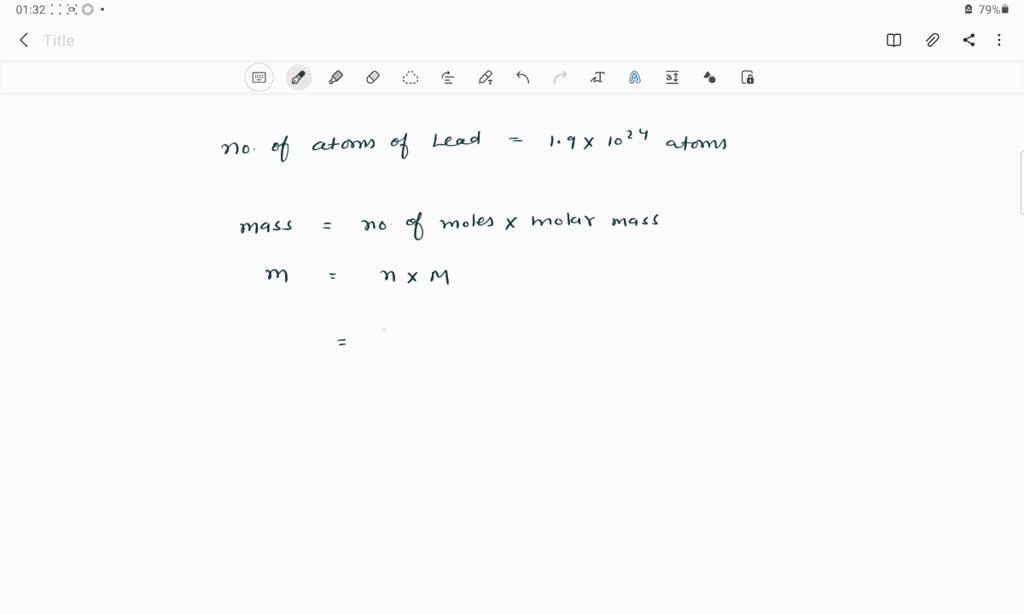 SOLVED Calculate the mass in grams of 1.9x10^24 atoms of lead.