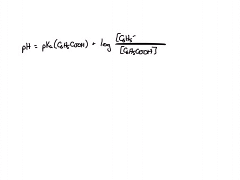 calculate-the-ph-of-a-buffer-solution-that-contains-025-m-benzoic-acid-cshsco_h-and-01sm-sodium-benzoate-chscoona-ka-65-10-5-for-benzoic-acid-54498