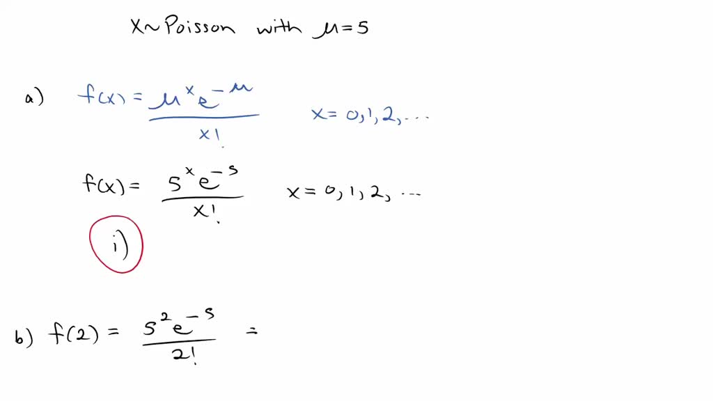 SOLVED: Consider a Poisson distribution with =3.If needed,round your ...