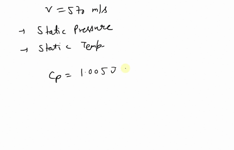air-flows-through-a-device-such-that-the-stagnation-pressure-is-06-mpa-the-stagnation-temperature-is-400c-and-the-velocity-is-570-ms-determine-the-static-pressure-and-temperature-of-the-air-60955