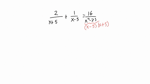 solve-frac2x5frac1x-5frac16x2-25