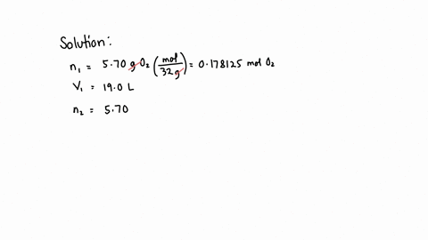 a-sample-containing-570-g-of-o2-gas-has-an-initial-volume-of-190-l-what-is-the-final-volume-in-liters-when-each-of-the-following-changes-occurs-in-the-quantity-of-the-gas-at-constant-pressure-and-te-3