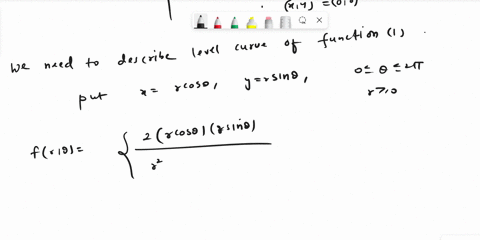 using-polar-coordinates-describe-the-level-curves-of-the-function-defined-by-f-x-y-2-x-y-x-2-y-2-if-x-y-0-0-and-f-0-0-0-93213