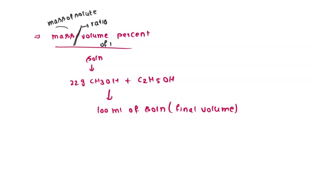 SOLVED: Calculate the %w/v of a solution made by dissolving 22.0 g ...