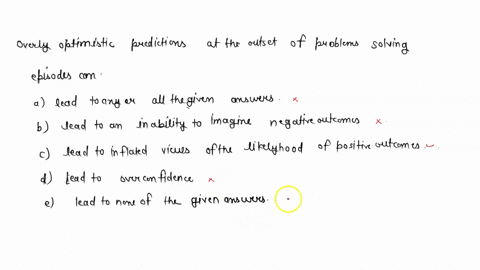 overly-optimistic-predictions-at-the-outset-of-problem-solving-episodes-can-lead-to-any-or-all-the-given-answers-lead-to-an-inability-to-imagine-negative-outcomes-lead-to-inflated-views-of-t-07613