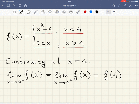 for-what-value-of-a-is-the-following-function-continuous-at-every-x-x-4-x4-fx-2ax-x24-select-the-correct-choice-below-and-if-necessary-fill-in-the-answer-box-to-0a-a-simplify-your-answer-use-69971
