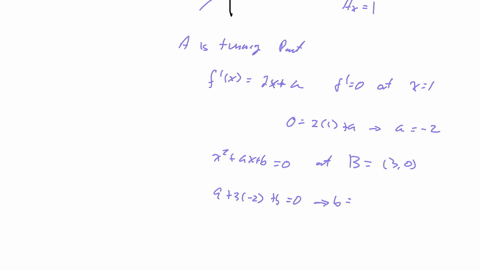 question-the-graph-of-fx-x2-bx-c-and-the-straight-line-g-are-sketched-below-a-and-b-are-the-points-of-intersection-of-f-and-g-a-is-also-the-turning-point-of-the-graph-f-intersects-the-x-axis-53344