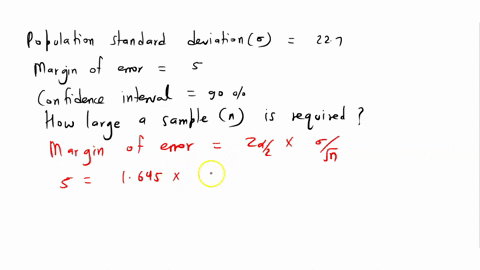 you-want-to-obtain-a-sample-to-estimate-a-population-mean-based-on-previous-evidence-you-believe-the-population-standard-deviation-is-approximately-227-you-would-like-to-be-90-confident-that-51752