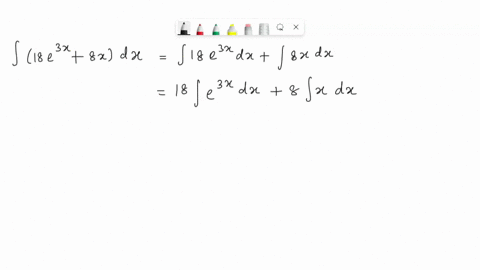 find-the-indefinite-integral-18e3x-8x-dx-72488