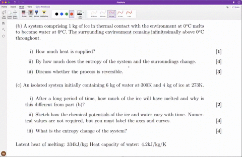 this-question-examines-reversible-and-irreversible-processes-a-what-is-the-relationship-between-the-chemical-potential-and-the-gibbs-free-energy-for-a-single-component-system-2-b-a-system-comprising-1