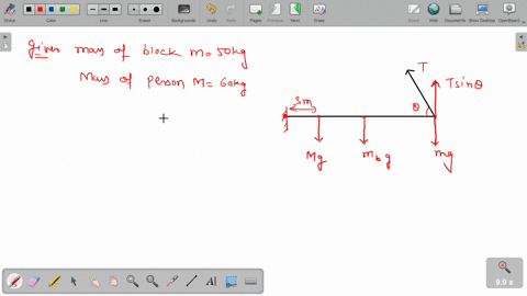 q5-the-figure-shows-a-uniform-horizontal-beam-length-10-m-mass-25-kg-that-is-pivoted-at-the-wall-with-its-far-end-supported-by-a-cable-that-makes-an-angle-of-510-with-the-horizontal-a-mass-o-23265