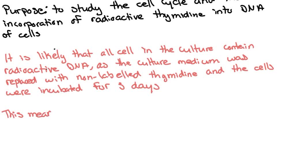 SOLVED: A collection of cells grow and divide in medium containing
