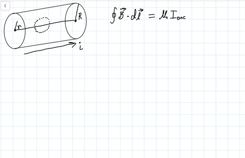 a-long-cylindrical-conductor-is-solid-throughout-and-has-a-radius-28cm-electric-charges-flow-parallel-to-the-axis-of-the-cylinder-and-pass-uniformly-through-the-entire-cross-section-the-arra-18544