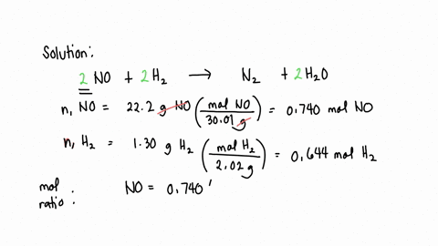 for-the-following-reaction-222-grams-of-nitrogen-monoxide-are-allowed-to-react-with-130-grams-of-hydrogen-gas-nitrogen-monoxide-g-hydrogen-g-nitrogen-g-water-l-what-is-the-maximum-amount-of-56507