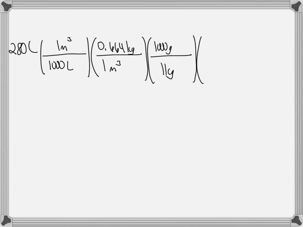 SOLVED Calculate the heat released from burning 280 liters of methane