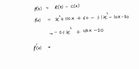 find-the-marimum-profit-and-the-number-of-units-x-of-a-cellpbone-that-must-be-produced-and-sold-in-order-to-yield-the-maximum-profit_-assume-that-rg-and-c-are-the-revenue-and-cost-in-dollars-37602