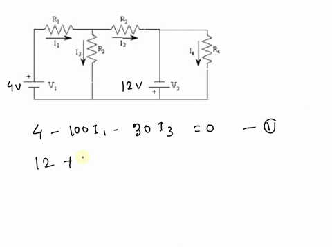 vz-resistors-r1-rz-r3-and-r4-are-arranged-circuit-as-shown-in-the-figure-above-the-direction-of-positive-currents-l-iz-and-through-the-resistors-are-shown_-ie-negative-current-values-corresp-37675