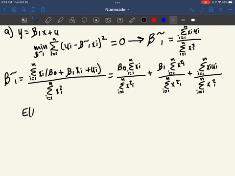 consider-the-standard-simple-regression-model-y-bo-bxx-u-under-the-gauss-markov-assumptions-slr-through-slrs-the-usual-ols-estimators-band-81-are-unbiased-for-their-respective-population-par-50885