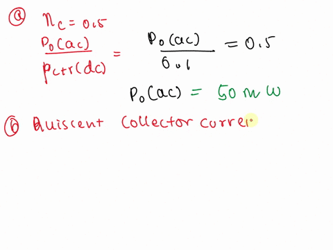 a-transistor-rated-for-a-maximum-collector-dissipation-of-100mw-operates-a-singleended-class-a-output-stage-from-a-10-voltes-supply-calculate-the-approximate-values-of-a-maximum-undistorted-06617
