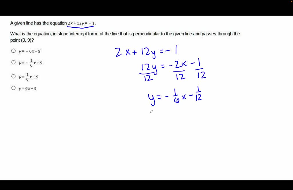 solved-a-given-line-has-the-equation-2x-12y-1-what-is-the