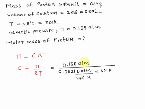 Subunit Math A protein subunit from an enzyme is part of a research study...