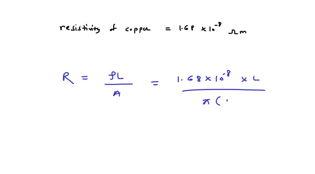 SOLVED A copper wire is 1.4 mm in diameter and carries a current of 20