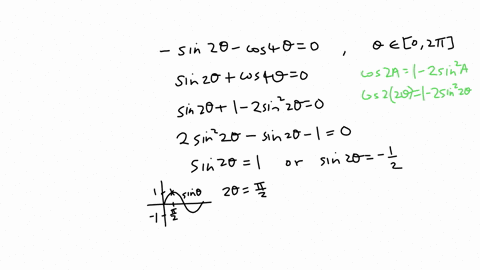use-a-double-or-half-angle-formula-to-solve-the-equation-in-the-interval-0-2-enter-your-answers-as-a-comma-separated-list-sin2-cos4-0-19166
