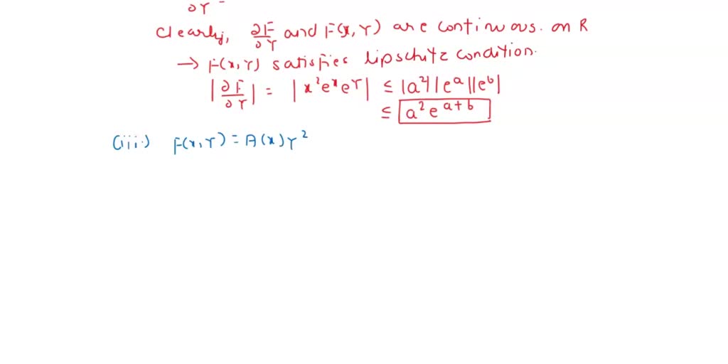 SOLVED: Q13) Compute a Lipschitz constant; and then show that each of ...