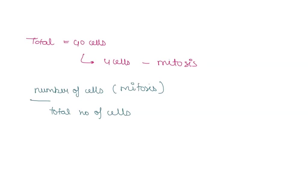 SOLVED: 5 points Calculate the Mitotic Index for the following image ...