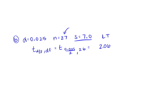 determine-the-appropriate-critical-values-for-each-of-the-following-tests-concerning-the-population-mean-aupper-tailedtest0005n3650-blower-tailed-test0025n27s70-ctwo-tailed-test-002-n-31-s-4-30623