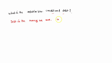 what-is-the-relationship-between-credit-and-debt-36713