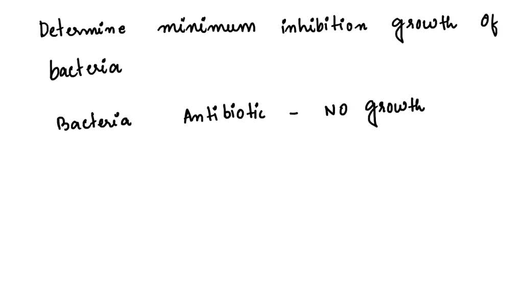 SOLVED The broth dilution test can be used to determine the