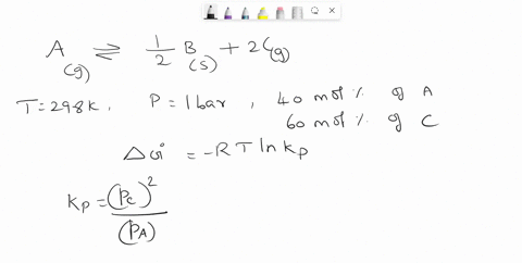 c-e-please-a-dissociates-to-b-and-c-according-to-the-reaction-ab2c-when-c-is-contacted-with-b-at-t298-k-and-p1-barthe-resulting-equilibrium-gas-composition-is-40-mol-a-and-60-molc-acalculate-96074