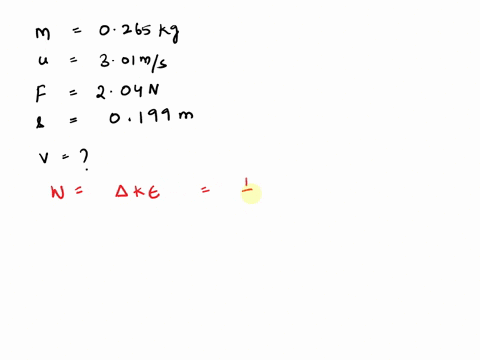 question-4-points-a-0265-kg-particle-with-an-initial-velocity-of-301-ms-is-accelerated-by-constant-force-of-204-n-over-distance-of-0199-m-use-the-concept-of-energy-to-determine-the-final-vel-93052