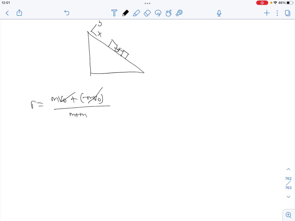 Two identical blocks slide along a ramp with negligible friction as ...