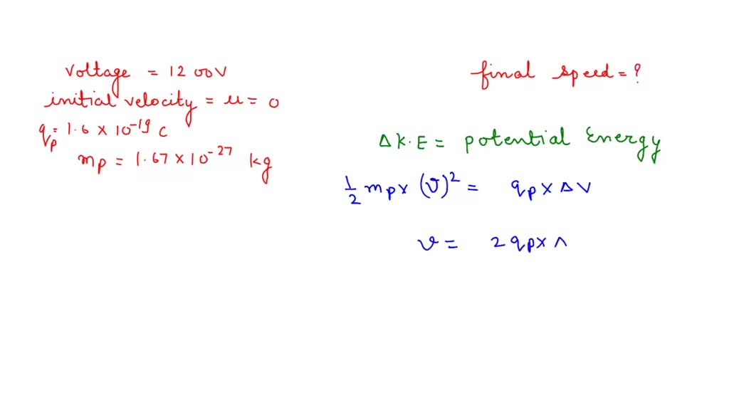 proton voltage difference